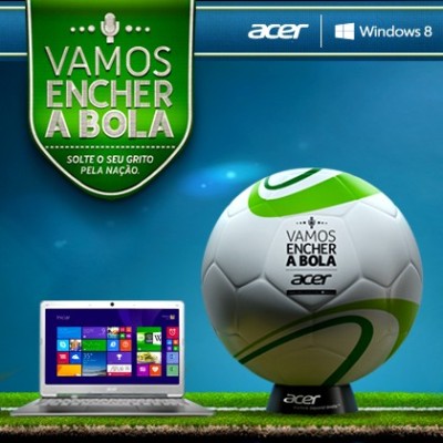 Ação promo da Acer quer encher a bola da Nação