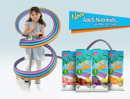 AdeS Nutrikids com mkt promo no Morumbi Shopping