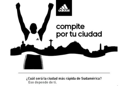 Adidas promove corrida entre cidades sul-americanas