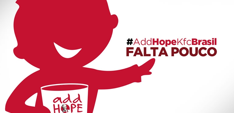 KFC promove segunda edição da campanha Add Hope no Brasil