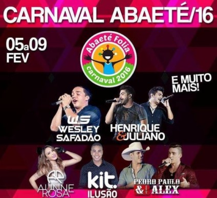 Carnaval de Abaeté tem patrocínio da Coca-Cola Femsa