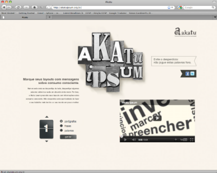 Leo Burnett Tailor Made cria para Akatu Ipsum