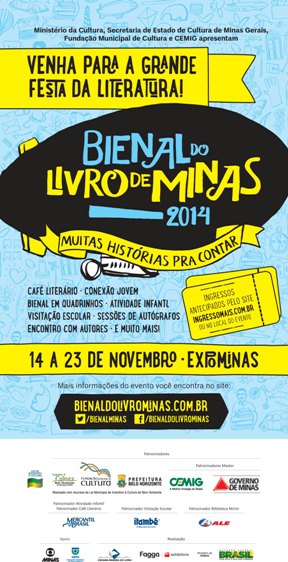 Bienal do Livro de Minas tem patrocínio da ALE