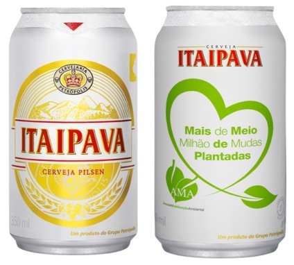 Itaipava e Crystal lançam latas do Projeto AMA