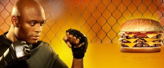 Burger King com Anderson Silva pelo UFC 168