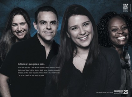 Marcativa em ação nos 25 anos da Globo FM