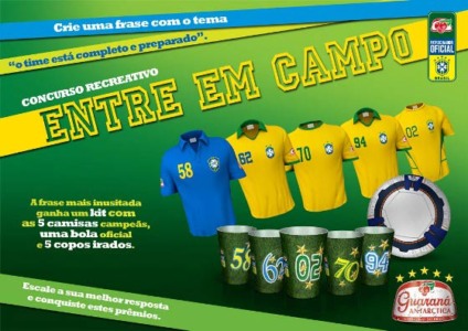 Kit Copa na promoção do Guaraná Antarctica