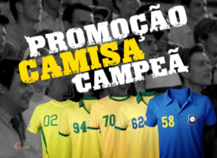 Camisa campeã com Guaraná Antarctica