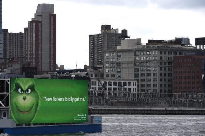 publicidade flutante NY