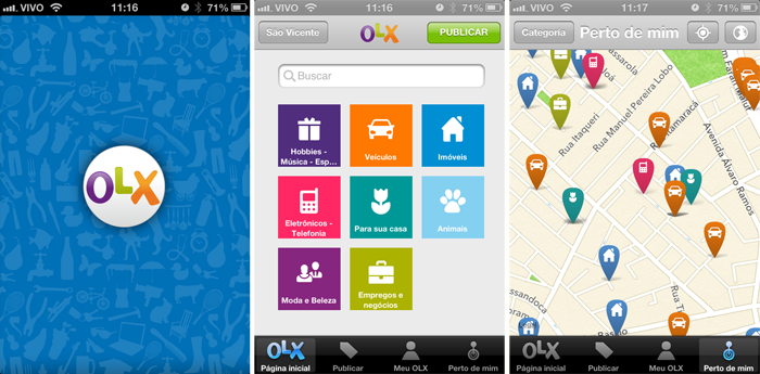OLX e a facilidade de compra até mesmo pelo mobile 