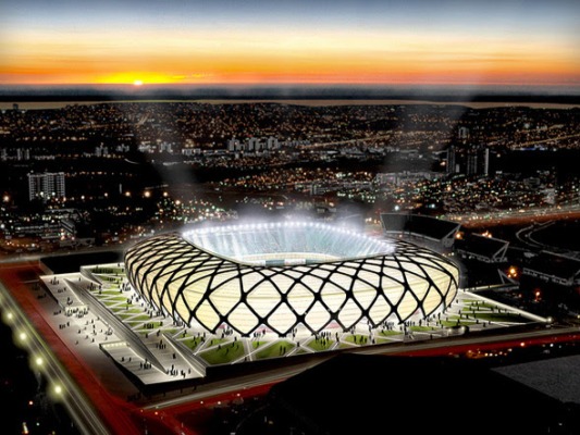 Arena Amazônia é uma das que recebe a iluminação da GE (Imagem: Divulgação). 
