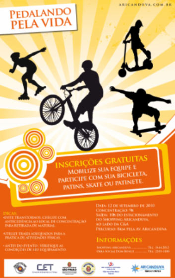 "Pedalando pela Vida" no Aricanduva