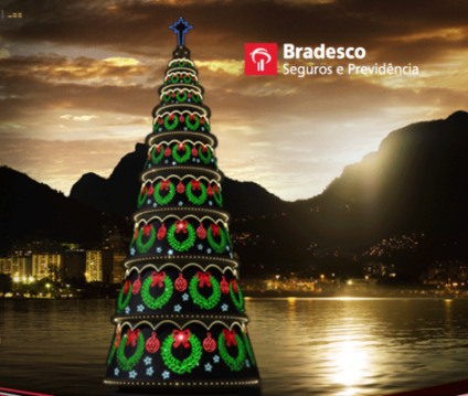 Promoções na Árvore de Natal da Bradesco Seguros