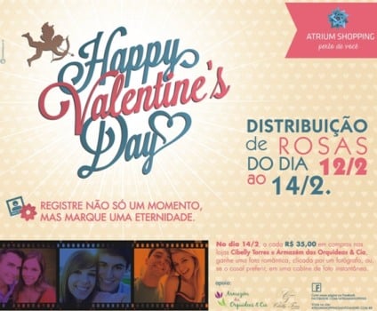 Atrium Shopping comemora o Valentine's Day