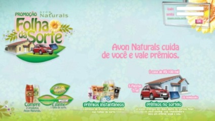 Promoção "Folha da Sorte" por Avon