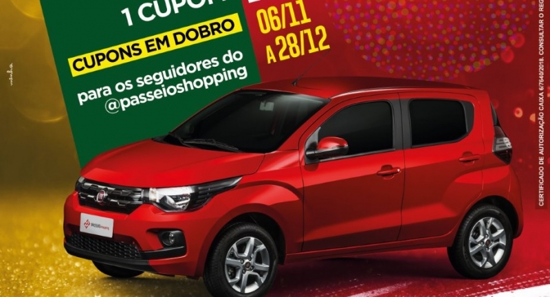 Passeio vai sortear um Fiat Mobi e distribuir brindes no 'Pega Pega de Natal'