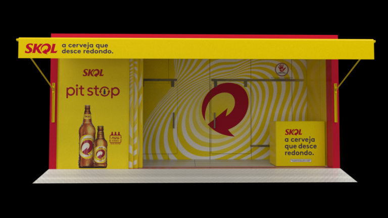 Skol surpreende Santa Catarina e traz modelo inovador da franquia Pit Stop Skol para o estado