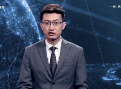 China cria um âncora de jornal não-humano que pode trabalhar 24h/dia