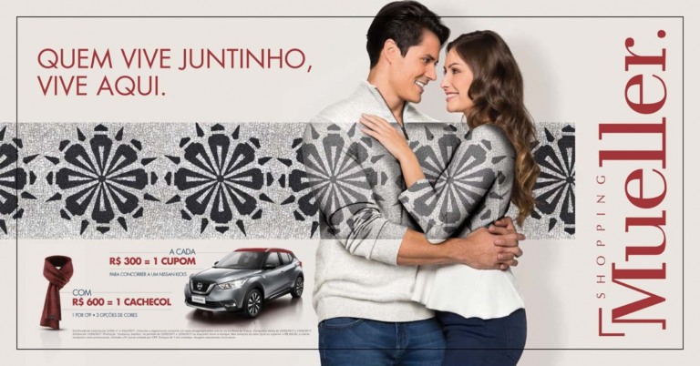 Grupo OM reforça conceito do Shopping Mueller em Campanha Promocional para o Dia dos Namorados