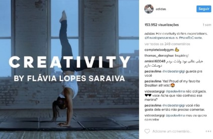 Adidas busca a mulher com aplicativo de entretenimento
