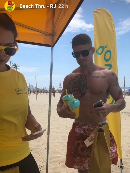 Glovo entrega lanches do McDonald’s em praias do RJ