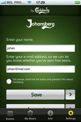 Com app da Carlsberg os amigos bebem de graça