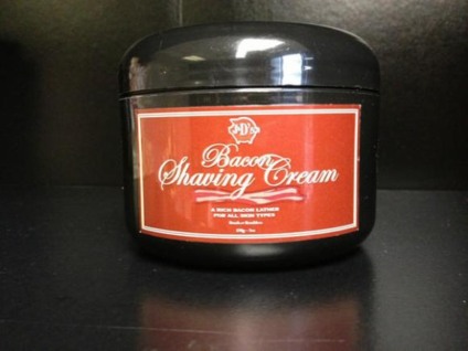 Creme de barbear de bacon para todos os tipos de pele