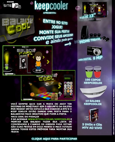 Promoção "Balada Cool" de Keep Cooler e MTV