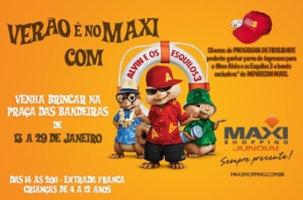 Verão no Maxi com Alvin e os Esquilos 3
