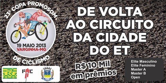 Copa Promosom de Ciclismo volta a Varginha