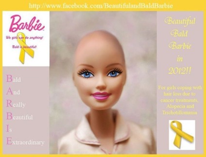 Movimento pede Barbie careca na luta contra o câncer