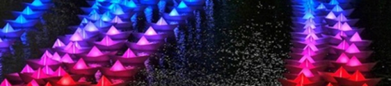 Voyage: A Fleet of 300 Illuminated Boats 