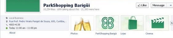ParkShoppingBarigüi conquista dez mil “likes” no Facebook