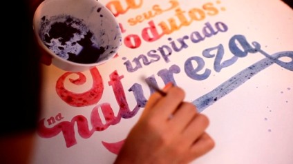 Anúncio da Batavo é desenhado com tinta natural