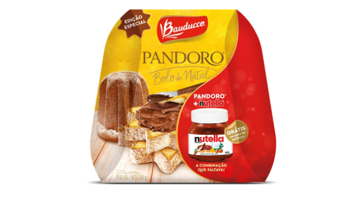 Bauducco lança Pandoro Nutella