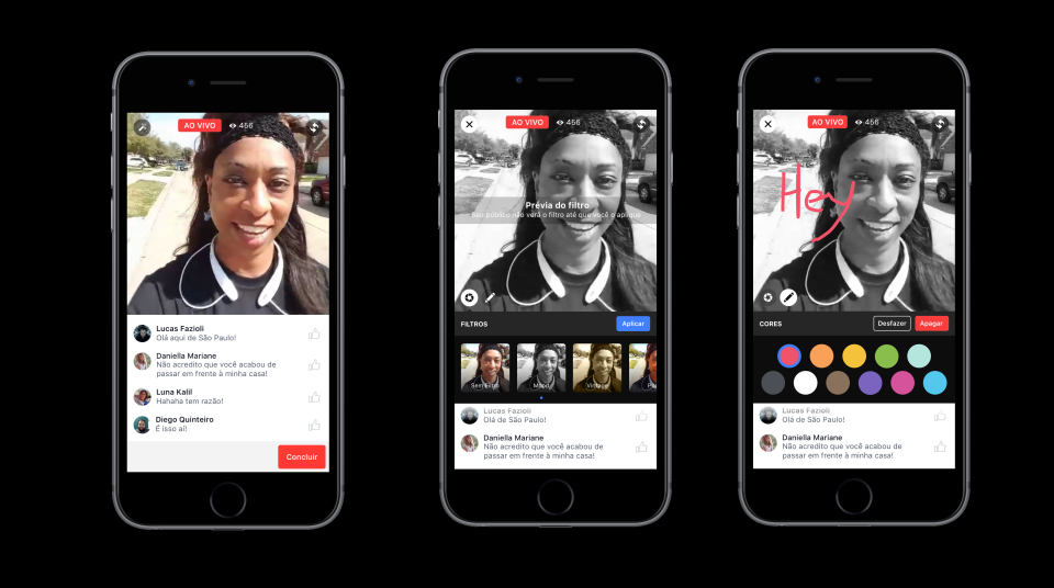 Facebook lança app e amplia oferta para exibição de live vídeos 