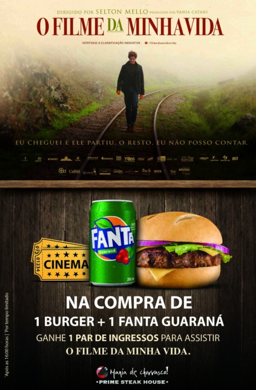 Promoção " o filme da minha vida" na rede mania de churrasco Promoção " o filme da minha vida" na rede mania de churrasco