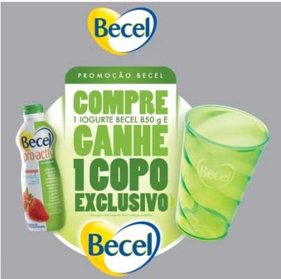 Becel presenteia consumidores com copos exclusivos