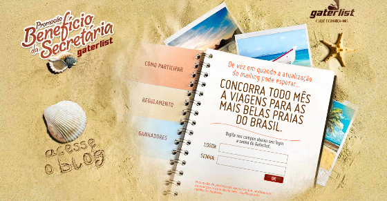 Conquiste uma viagem atualizando o mailing