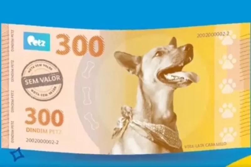 Petz cria nota de 300 reais para ajudar animais abandonados