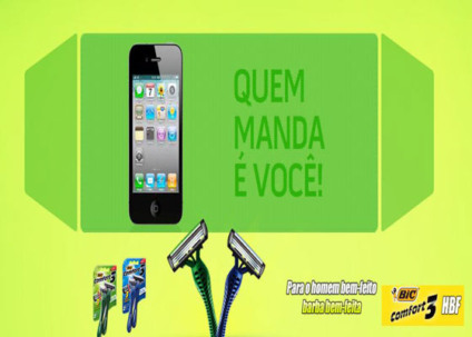 “Homem bem feito” na ação promo da BIC “Homem bem feito” na ação promo da BIC