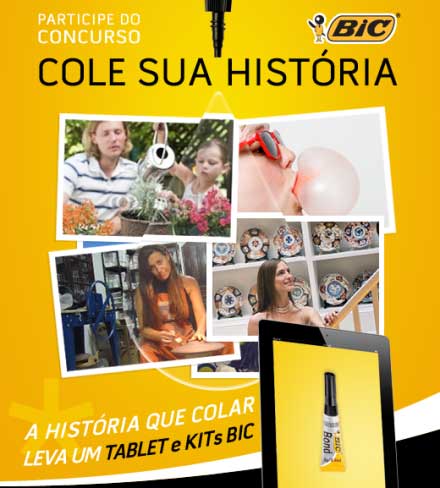 Colando histórias na ação promocional de BIC Bond