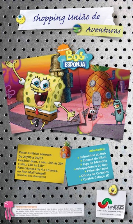 União traz campanha de férias com Bob Esponja