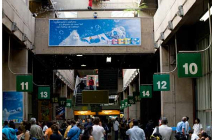 Estações rodoviárias de SP ganham bolhas de sabão