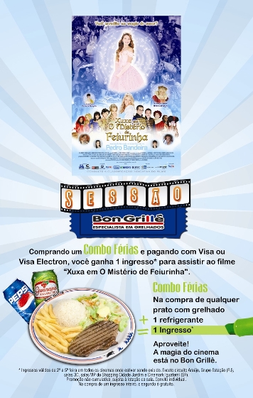 Campanha Férias Bon Grillê leva clientes ao cinema 
