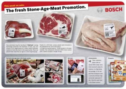 Bosch faz "promoção" de carne de dinossauro 
