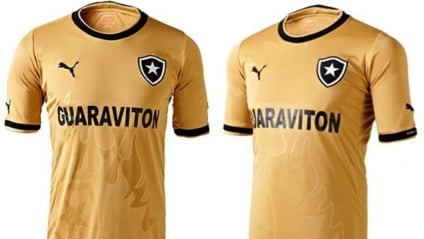 Uniforme de ouro mede o amor da torcida