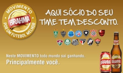 Brahma é eleita "Empresa Parceira do Futebol"