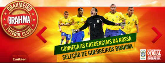 Brahma em campo com "Seleção de Guerreiros"