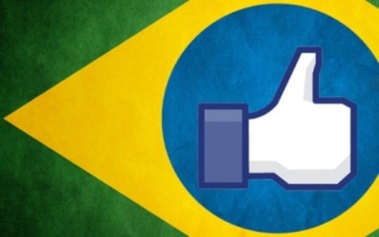 Facebook verde e amarelo